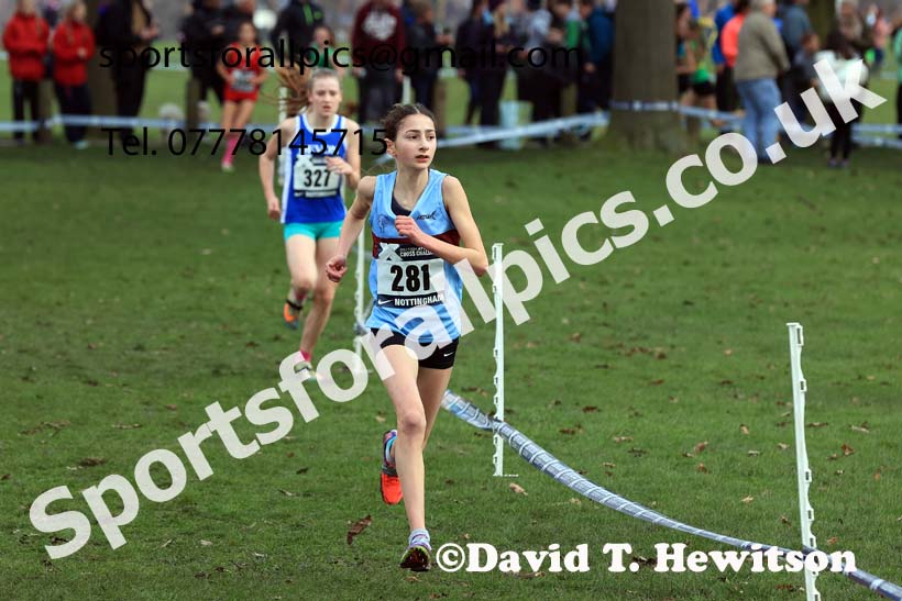 Girls Under-13s, 2024 CAU Inter Counties Cross Country Champs., Wollaton Park, Nottingham. Photo: David T. Hewitson/Sports for All Pics